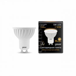 Изображение продукта Лампа светодиодная Gauss GU10 5W 2700K матовая 
