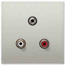 Изображение продукта Аудио-разъем RCA/Stereo Jack (TRS 3.5 mm) Jung LS 990 edelstahl 