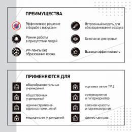 Ультрафиолетовый бактерицидный рециркулятор Led4U Армстронг Сфера  - 2