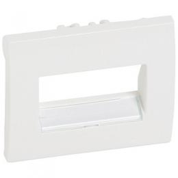 Изображение продукта Лицевая панель Legrand Galea Life розетки RJ45 с держателем этикеток белая 