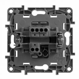 Переключатель одноклавишный Legrand Etika 10A 250V алюминий  - 3