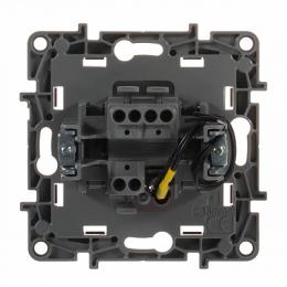 Переключатель одноклавишный Legrand Etika с подсветкой 10A 250V белый  - 3