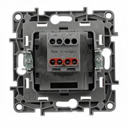 Переключатель одноклавишный промежуточный Legrand Etika 10A 250V алюминий  - 3