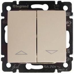 Изображение продукта Переключатель управления жалюзи Legrand Valena Valena 10A 250V механическая блокировка слоновая кость 