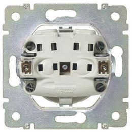 Розетка 2К+3 Legrand Valena 16A 250V с/з со шторками безвинтовой зажим слоновая кость  - 2
