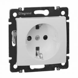Изображение продукта Розетка 2К+3 Legrand Valena 16A 250V с/з со шторками винтовой зажим белая 