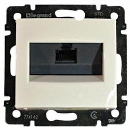 Изображение продукта Розетка компьютерная RJ45 Legrand Valena 6 кат UTP на винтах слоновая кость 