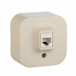 Изображение продукта Розетка телефонная RJ11 Legrand Quteo слоновая кость 