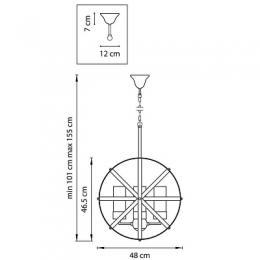 Подвесная люстра Lightstar Cero  - 3
