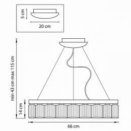Подвесная светодиодная люстра Lightstar Nibbler  - 3