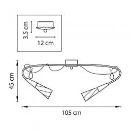 Потолочная люстра Lightstar Aereo  - 2
