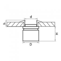 Встраиваемый спот Lightstar Forte Inca  - 2