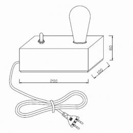 Настольная лампа Lucide Edison  - 4