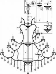 Подвесная люстра Maytoni Doris  - 2
