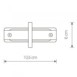 Коннектор прямой Nowodvorski Profile Recessed  - 2