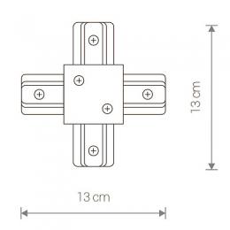 Коннектор X-образный Nowodvorski Profile Recessed  - 2