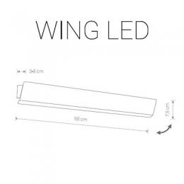 Настенный светодиодный светильник Nowodvorski Wing Led  - 2
