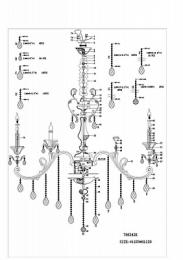 Подвесная люстра Osgona Ampollo  - 4