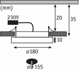 Встраиваемый светодиодный светильник Paulmann Panel Areo  - 4