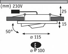 Встраиваемый светодиодный светильник Paulmann Premium Drip  - 5