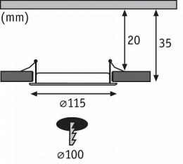 Встраиваемый светодиодный светильник Paulmann Quality Line Panel  - 2