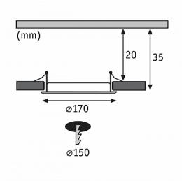 Встраиваемый светодиодный светильник Paulmann Quality Line Panel  - 3