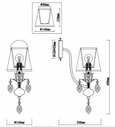 Бра Rivoli Duchessa  Б0038417  - 2