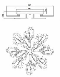 Потолочная люстра Rivoli Cuore  Б0038163  - 2