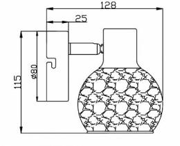 Спот Rivoli Craquelure  Б0038124  - 2