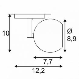Трековый светильник SLV 1Phase-Track Light Eye 1 GU10  - 2