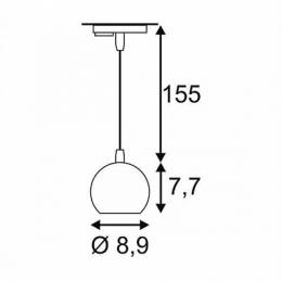 Трековый светильник SLV 1Phase-Track Light Eye PD GU10  - 2