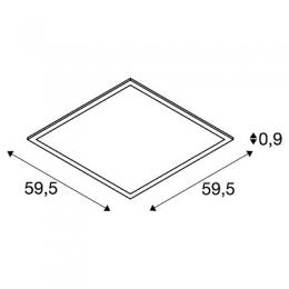 Встраиваемая светодиодная панель SLV Led Panel  - 3