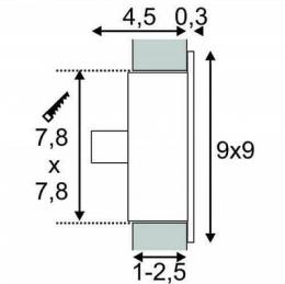 Встраиваемый светильник SLV Flat Frame Basic  - 2