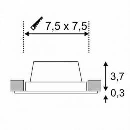 Встраиваемый светодиодный светильник SLV Frame Basic Led Set  - 3