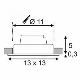 Встраиваемый светодиодный светильник SLV New Tria XL Square Set  - 3