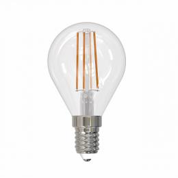 Изображение продукта Лампа светодиодная филаментная диммируемая (UL-00005192) Uniel E14 9W 4000K прозрачная 