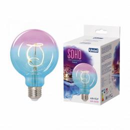 Изображение продукта Лампа светодиодная филаментная (UL-00005892) Uniel E27 4W 2250K синяя 