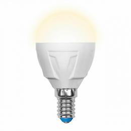 Изображение продукта Лампа светодиодная (UL-00000694) Uniel E14 6W 3000K матовая 