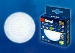 Лампа светодиодная (UL-00005315) Uniel GX53 16W 6500K матовая  - 2