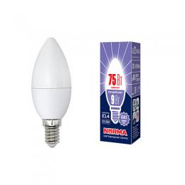 Лампа светодиодная (UL-00003802) E14 9W 6500K матовая  - 2