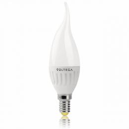 Изображение продукта Лампа светодиодная Voltega E14 6W 2800К матовая VG1-CW2E14warm6W-C 