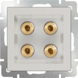 Изображение продукта Акустическая розетка Werkel х4 слоновая кость WL03-AUDIOx4 ivory 