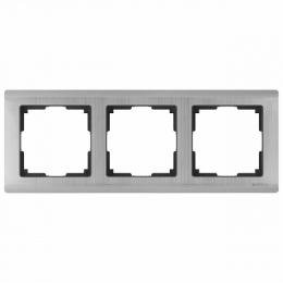 Изображение продукта Рамка Werkel Metallic на 3 поста глянцевый никель WL02-Frame-03 