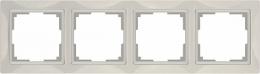 Изображение продукта Рамка Werkel Snabb Basic на 4 поста слоновая кость WL03-Frame-04 