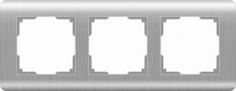 Изображение продукта Рамка Werkel Stream на 3 поста серебряный WL12-Frame-03 