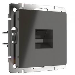 Розетка Ethernet RJ-45 Werkel серо-коричневая WL07-RJ-45  - 3