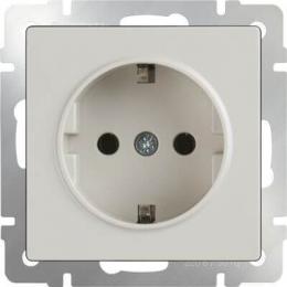 Изображение продукта Розетка Werkel с заземлением слоновая кость WL03-SKG-01-IP20-ivory 