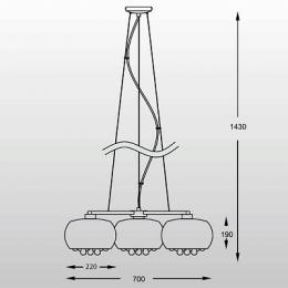 Подвесная люстра Zumaline Crystal  - 4