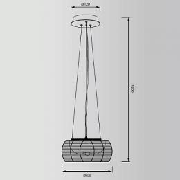 Подвесная люстра Zumaline Tango  - 5