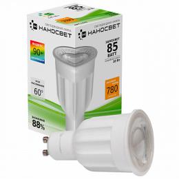 Изображение продукта Лампа светодиодная Наносвет GU10 10W 2700K прозрачная LE-MR16A-10/GU10/927 